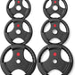 GIKPAL 2-inch Rubber Olympic Grip Weight Plates for Strength Training, Weightlifting in Home & Gym, Barbell Weights Plates Set (2.5/5/10/25/35/45 LB)