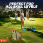 Vitality Sports Golf Chipping Net, 3PCS Pop-Up Golf Practice Net for Backyard, Indoor Outdoor Chipping Game with 3 Targets, 1 Hitting Mat, 20 Balls, Tee Box, Golf Gift for Men
