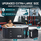 Albott Cold Plunge Tub with 1HP Chiller, Inflatable Ice Bath Tub with App Control, UV/Ozone System, Insulated Lid & Wheels, Full-Body Recovery Tub for Athletes, 150 Gal, 59"x32"x28"