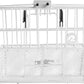 Retrospec Apollo Detachable Front Bike Basket Steel Half-Mesh with Integrated Detachable Hooks and Built-In Handle, Easy Assembly and Portability for Bicycles