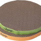 Round cat Scratcher Refill 9.84 inch Diameter 7/8 inch Thickness Scratcher Replacement Pads Scratching Board Circle cat Scratcher Scratch pad (Green and Yellow Cardboard 2PCS)