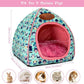 BWOGUE Guinea Pig House Bed Cozy Hamster Cave Large Hideout for Dwarf Rabbits Hedgehog Bearded Dragon Winter Nest Hamster Cage Accessories