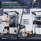 MAJOR FITNESS Drone3 Power Rack, Multi-Function Home Gym Squat Rack with Pull-Up Bar, Cable Crossover & J-Hooks, Heavy-Duty Steel Frame for Maximum Stability & Strength Training