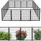 Garden Fence 40 Inch 14 Panels Without Gate, Total 31 Ft(L) Garden Fence for Yard and Dog, Black Dog Pen Wide Door, Metal Dog Pen Heavy Duty Pet Puppy Exercise Pen for Rv Camping