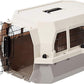 Amazon Basics Hard-Sided Dog and Cat Kennel Single-Door Travel Pet Carrier with Metal Wire Ventilation, 23.6"L x 15.7"W x 13.0"H, Beige