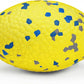 4.72" Indestructible Large Rugby Balls for Aggressive Chewers Durable Olive Bouncy Interactive Football Toy for Dogs Fetch Game Lightweight Floating Outdoor Training, Yellow