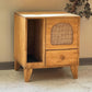 Cat Litter Box | Hidden Litter Box Furniture with Removable Divider | Wooden Cat Washroom Furniture | Indoor Cats House (Wood)