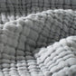 Carriediosa 100% Cotton Muslin Throw Blanket 108" X 90" King Size，4-Layers Summer Gauze Throws for Bed Couch，Soft Lightweight Breathable Linen Blankets Bedspread for Adults All Season，Grey