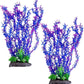 Hamiledyi Aquarium Plastic Plants Aquarium Decor Artificial Fish Tank Plants,Tall Fish Tank Decorations, Extra Large Aquarium Plant 20.4-inch Tall,2PCS
