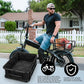 RAYMACE Rear Rack Bike Basket with Cargo Net and Liner Large Bicycle Basket Perfect Mount for Electric Bike