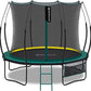 SkyBound 14 FT 12 FT 10FT 8FT 6FT Springless Trampoline for Kids and Adults - Recreational Trampolines with AntiRust Coating - Bungee Cords Outdoor Trampoline for Kids - No-Gap Design Zipper System