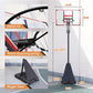 Aimking Basketball Hoop Outdoor 3.3-10FT 5s-Rapid-Adjustable, 40/44 inch Shatterproof Backboard & Enlarged Base, Portable Basketball Hoop & Goal for Kids/Adults/Families in Poolside/Backyard/Indoor