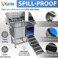 KANIS Professional Dog Washing Station - 304 Stainless Steel Pet Wash Sink & Grooming Bath Tub for Home with Ramp, Shower, Floor Grate, Storage Shelf, Faucet, Drain Kit for Large, Medium & Small Pets