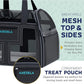 Katziela Rolling Pet Carrier Airline Approved - Pet Carrier with Wheels - Luxury Lorry - Deluxe TSA Approved Cat Carrier with 6 Wheels - Small Airline Approved Dog Carrier Trolley - Plane Carry On Bag