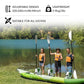 Kayak Paddle Aluminum Shaft Paddle with Nylon Blades, Floating Adjustable Kayaking Oars, 3 Piece, 220-240cm/86-94 Inches,Black/Rose/Teal/Black/Orange/Grey