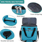 BAGLHER Dog Travel Bag, Pet Travel Bag (ALL Pet Travel Supplies), With 2 Pet Food Containers and 2 Collapsible Silicone Bowls; Essential Kits for Pet Travel Sky Blue