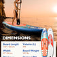 Mistral Inflatable Stand Up Paddle Board, 11'6''x33''x6'' Inflatable SUP All Around Board, Extra Wide iSUP, Stable, Beginner Paddle Board with SUP Accessories, Anti-Slip EVA Deck for Adults & Youth