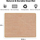 FUKUMARU Cat Scratcher Mat, 23.6 X 31.5 Inch Natural Sisal Cat Scratch Mats, Horizontal Cat Floor Scratching Pad Rug, Protect Carpets and Sofas Brown