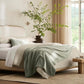 BOLL & BRANCH Dream Bed Blanket - Twin/Twin XL, Sageleaf - Luxury 100% Organic Cotton - Soft, Lightweight and Breathable - Cloud-Like Touch