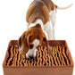 Snuffle Mat for Dogs, Dog Puzzle Mat, Interactive Dog Toys for Enrichment,Sniff Mats with Non-Slip Backing,Suitable for Breeds and Sizes of Dogs (Brown, 17" X 15")
