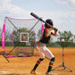 6'X6' Baseball Softball Practice Net,Pitching Net,Batting Net,with Bonus Strike Zone,Target and Bow Frame,for Hitting,Pitching,Catching