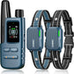 Jugbow Dog Shock Collar 2 Dogs (10-120Lbs) - 4200FT Dog Training Collar with Remote IPX7 Waterproof Electric Collar with 4 Training Modes, Rechargeable e-Collar for Lager Medium Small Dog Cyan Blue