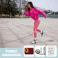 Roller Skate Shoes for Women Four Rounds Children's Roller Skates Shoes That Turn into Rollerskates Sneakers Outdoor Light Shoes with Wheels for Girls/Boys