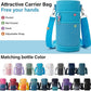 Insulated Water Bottle | Thickened Stainless Steel Vacuum Metal | Portable Sports Water Jug for Gym and Hiking with Straw, Carrier Bag, Handle Strap | BPA-Free 32 oz