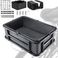 Bike Basket Rear with Liner,Waterproof Cover,Cargo Net Large Rear Bike Basket,Heavy Duty Bicycle Rear Basket for Electric Bike, Ebike,Great for Bike Trip,Carrying Grocery,Ball,Dog