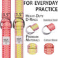 Yoga Exercise Adjustable Straps 8FT with Durable D-Ring for Pilates & Gym Workouts | Hold Poses, Stretch, Improve Flexibility & Maintain Balance