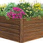 SnugNiture Galvanized Raised Garden Bed 4x4x2FT Outdoor Large Metal Planter Box Steel Kit for Planting Vegetables, Flowers