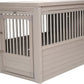 New Age Pet ECOFLEX Dog Crate End Table - Furniture-Style Pet Crate for Crate Trained Dogs - Stainless Steel Tubing & a Latched Closure - 10 Year Manufacturer's Warranty