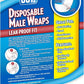 OUT! Pet Care Disposable Male Dog Diapers | Absorbent Male Wraps with Leak Proof Fit | XS/Small, 12 Count (Pack of 4)