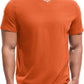 VEIISAR Premium V Neck T Shirts for Men - Modern Fitted Tees Vneck Undershirts