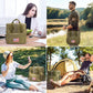 Maelstrom Tactical Lunch Box for Men, 23L Insulated Lunch Bag, Expandable Double Deck Cooler Bag, Lightweight Leakproof Tote Bag With Side Tissue Pocket, Suit For Men and Women, Khaki