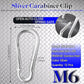 12 Pack Sliver Carabiner Clips, 2.36 Inch Heavy Duty Spring Snap Hooks - Small Locking Carabiners for Camping, Hiking, Hammocks, Swing Sets, Keychains, Fishing & Outdoor Gear