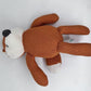 100% Organic Cotton Baby Toys Orange Fox Stuffed Animals for Newborn 7.1"