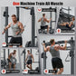 Sportsroyals Power Cage,1600lbs Multi-Function Power Rack with Adjustable Cable Crossover System and More Training Attachment, Weight Cage for Home Gym