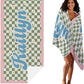 JML Personalized Beach Towel with Name, Custom Flower Beach Towel, Customized Microfiber Pool Towel, Quick Dry & Absorbent Swim Towel for Adult,Anniversary, Birthday, Summer Holiday,Vacation