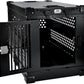 Heavy Duty Fully Collapsible Powder-Coated Aluminum Dog Crate - Small (Black)