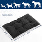MABOZOO Chew Proof Indestructible Dog Beds for Aggressive Chewers,Durable Dog Crate Pad,Washable Tough Pet Mats for Kennel,Black,M 18x29 in
