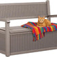 80 Gallon Storage Bench Deck Box, Waterproof and Lockable Outdoor Storage Furniture for Patio, Garden, and Porch – Perfect for Storing Garden Tools and Cushions (Gray)