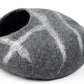 Luxurious Eco-Friendly Merino Wool Cat Cave Bed - Foldable Hideaway Pod for Indoor Cats - Premium Felt Kitten Beds - Covered Cat House for Ultimate Cozy Comfort by Woolygon