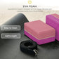 Sunshine Yoga 4" Striped Yoga Block, 10 Pack Bulk EVA Foam Yoga Blocks, Firm and Supportive Yoga Brick, Balance Foam for Stretching, Pilates, and Workout, 4" x 6" x 9"