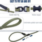 Slip Lead Dog Leash，Strong Nylon Rope Leash and Padded Handle,No Pull Outdoor Walking Training Lead for Small Medium Large Dogs(Army Green, 1/2"×6ft)