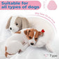 Heartbeat Puppy Toy for Dogs, Heartbeat Stuffed Animal for Anxiety Relief Calming Aid, Heartbeat Stuffed Toy for Behavioral Aid Crate Kennel Training, Puppy Essentials White