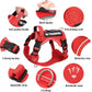 WINSEE Service Dog in Training Harness with 5 PCS Patches, Reflective Tactical Dog Vest Harness, Adjustable Soft Oxford Pet Harness with Easy Control Handle, Hook & Loop Panels for Walking Hiking