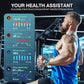 2025 DA GPT Smart Watch for Men, Heart Rate, Blood Pressure, Blood Oxygen, Sleep Monitor, 107 Sports Modes, 1.19-inch AMOLED Display, Waterproof Round Watch, Compatible Android and iOS Silver Blue