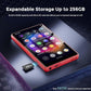 128GB MP3 Player with Bluetooth and WiFi，Music Video Player with Spotify Pandora,Amazon Music, 5" Touch Screen Android MP4 MP3 Player for Kids with Audible, YouTube, Spotify Kids,up to 256GB (Red)