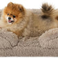 Bedsure Orthopedic Dog Beds for Small Dogs - Washable Small Dog Cat Bed Waterproof, Comfort Pet Couch Sofa with Washable Removable Cover, Pets Bed with Nonskid Bottom, Long Faux Fur-Taupe, 24"